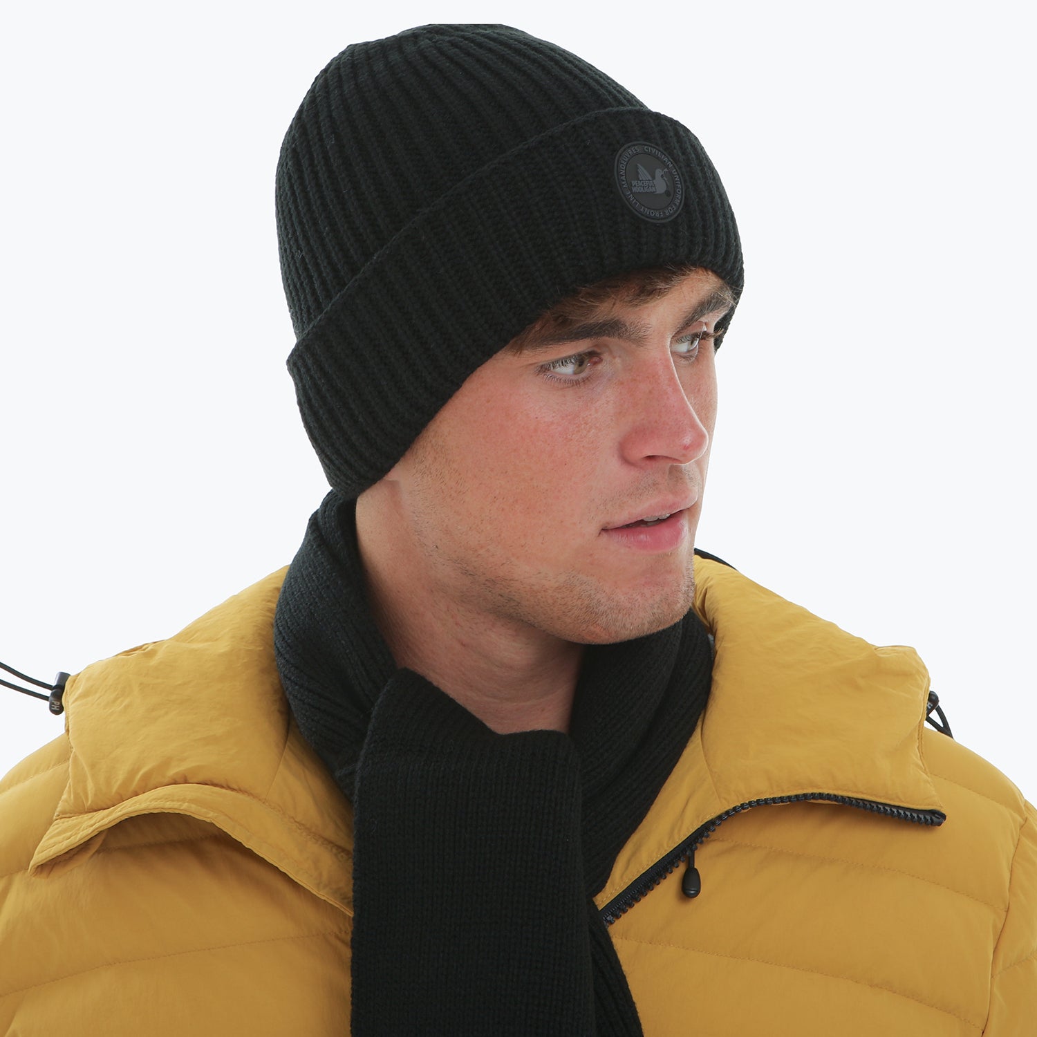 Ribbed Beanie Black - Peaceful Hooligan 