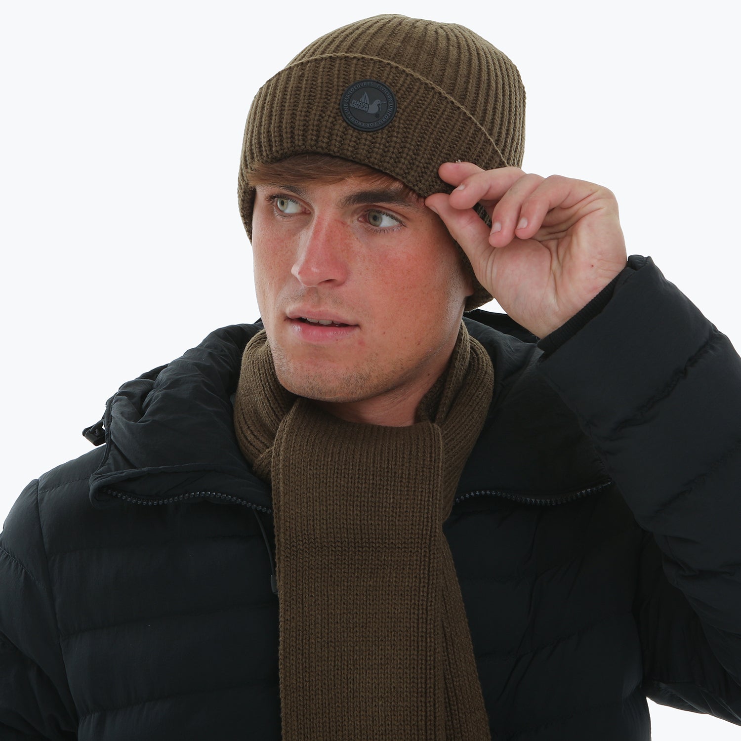 Ribbed Beanie Khaki - Peaceful Hooligan 