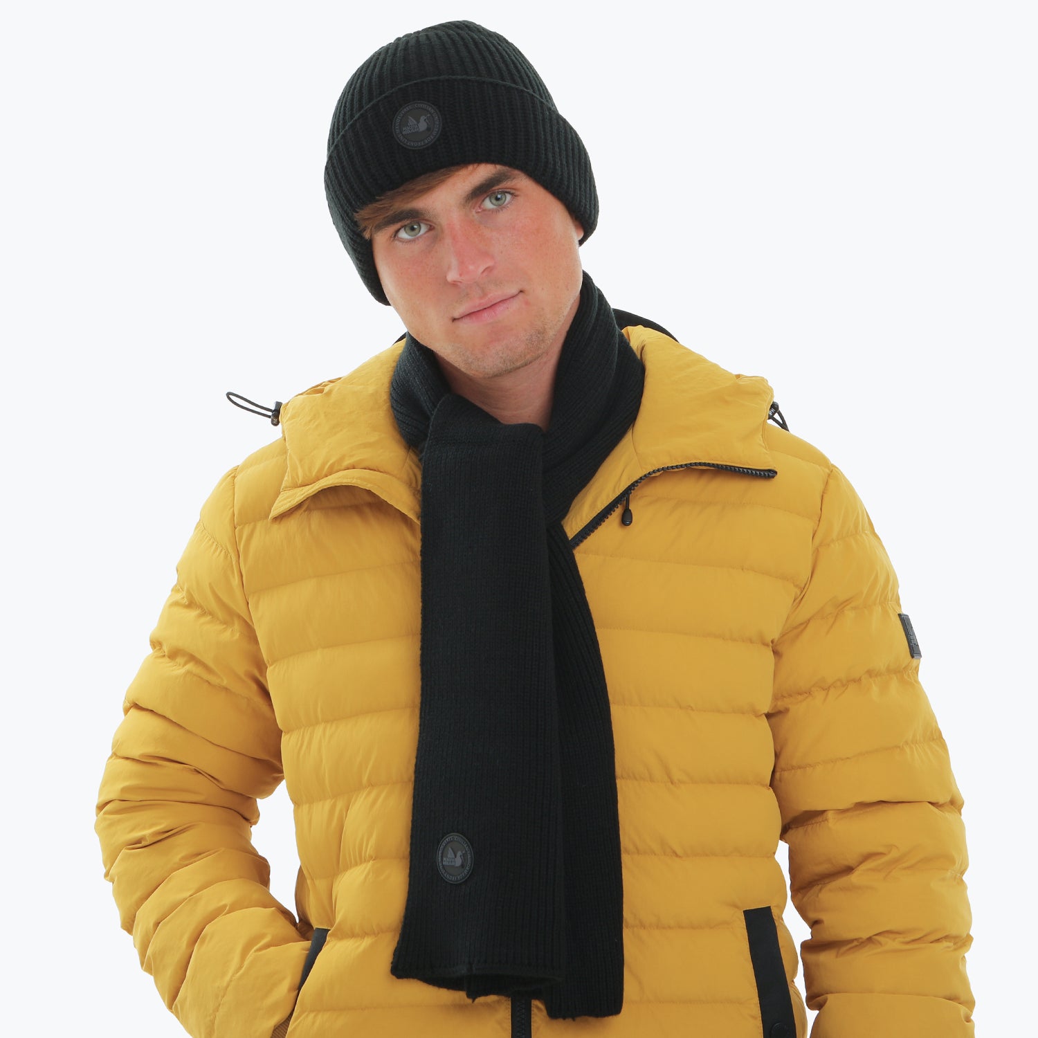 Ribbed Scarf Black - Peaceful Hooligan 