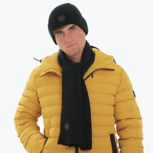 Ribbed Scarf Black