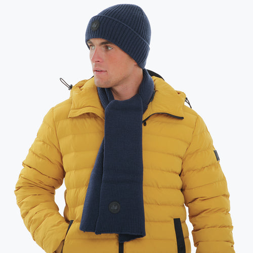 Ribbed Scarf Navy