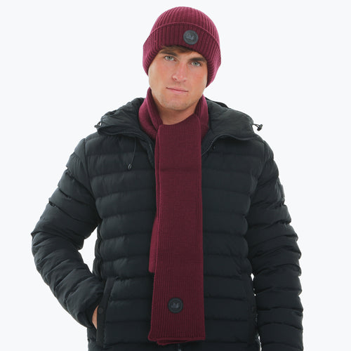 Ribbed Scarf Wine