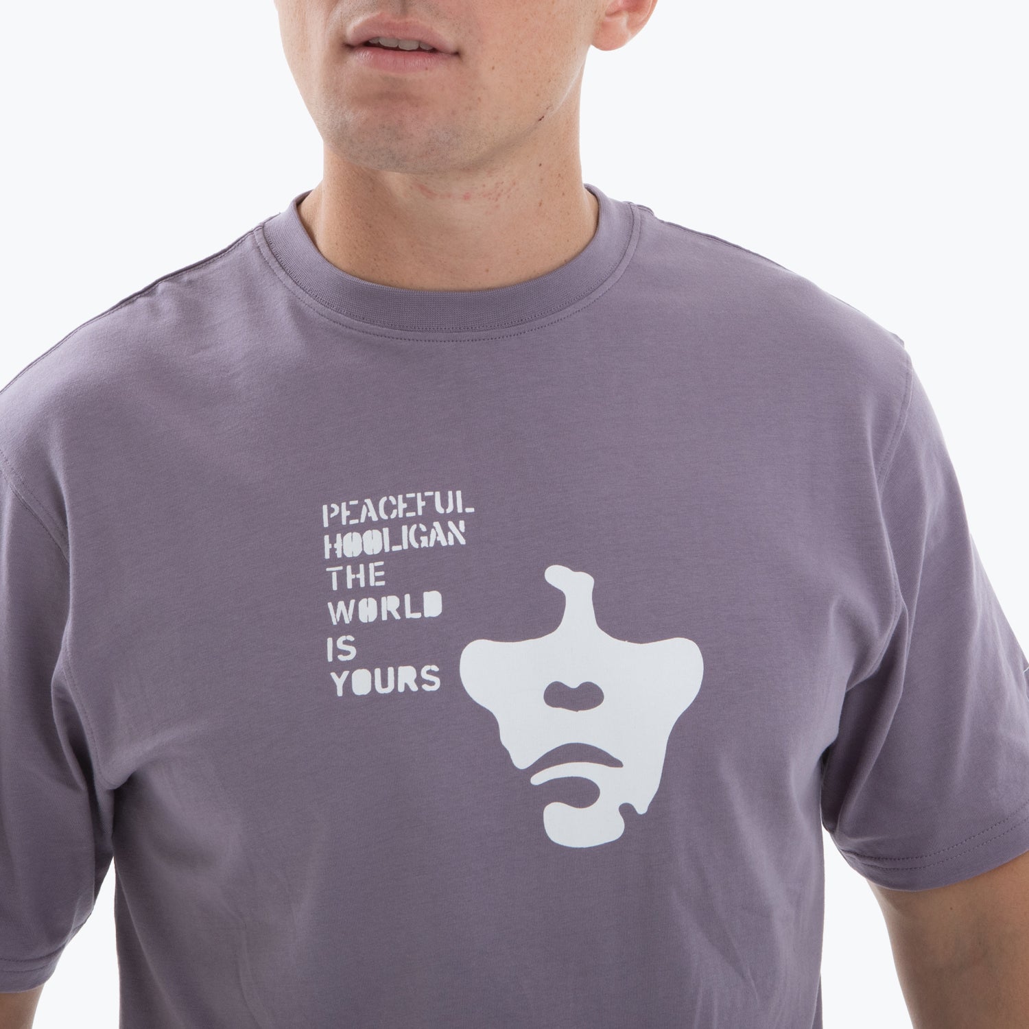 Brown T-Shirt Mauve - Peaceful Hooligan 