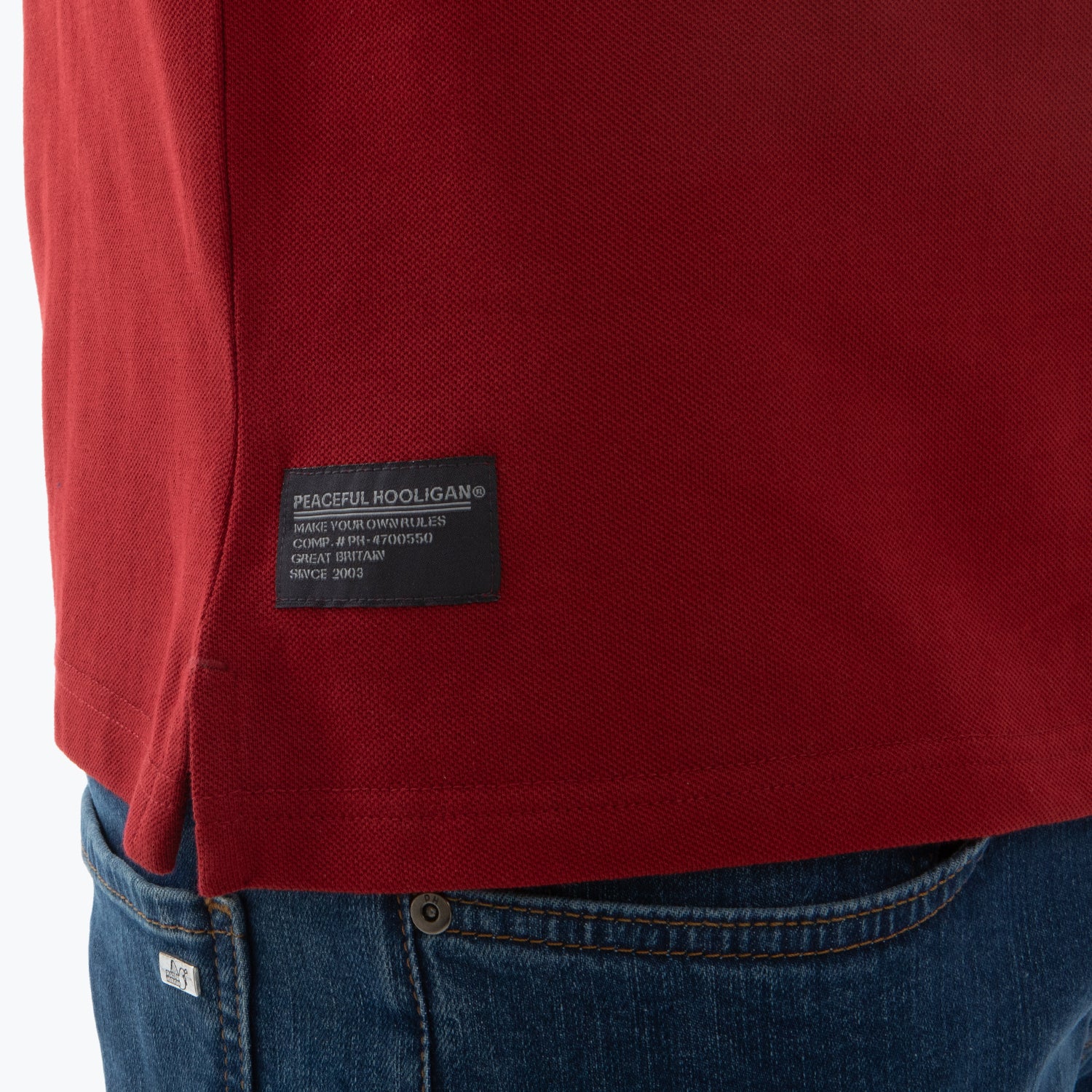 Cash Polo Dark Red - Peaceful Hooligan 