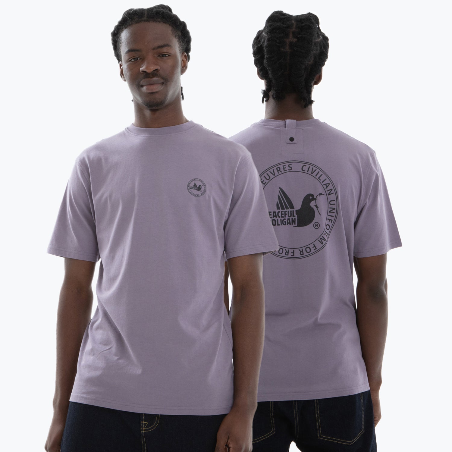 Civ Uni T-Shirt Mauve - Peaceful Hooligan 