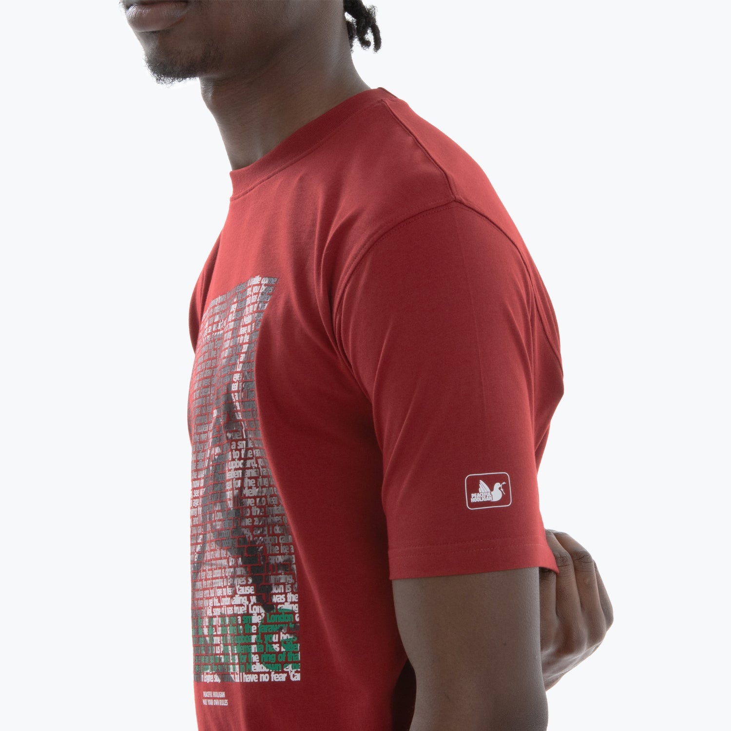 Clash T-Shirt Dark Red - Peaceful Hooligan 