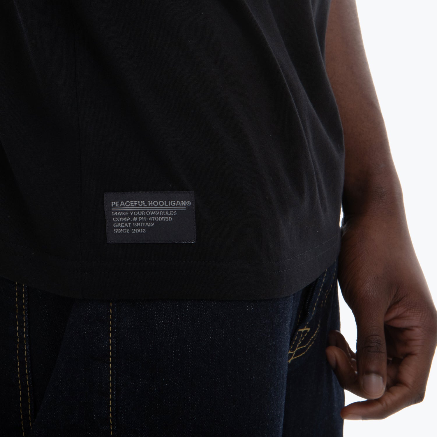 Club T-Shirt Black - Peaceful Hooligan 