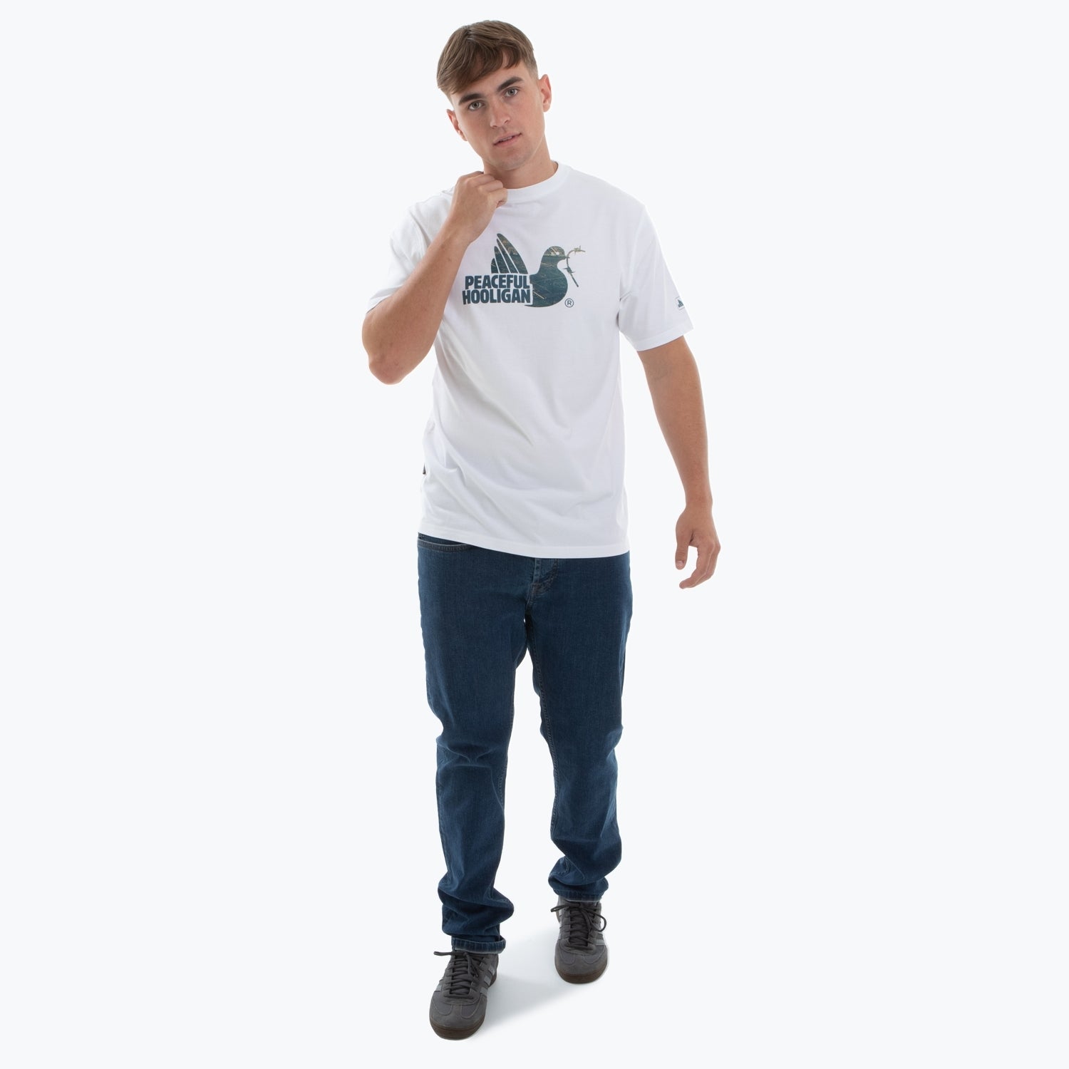 Hackney T-Shirt White - Peaceful Hooligan 