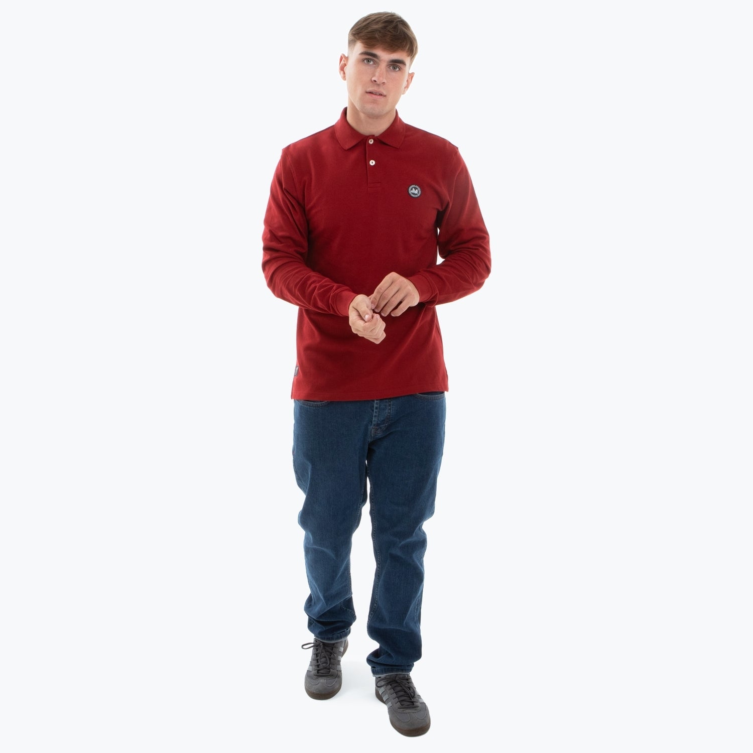 Lex LS Polo Dark Red - Peaceful Hooligan 
