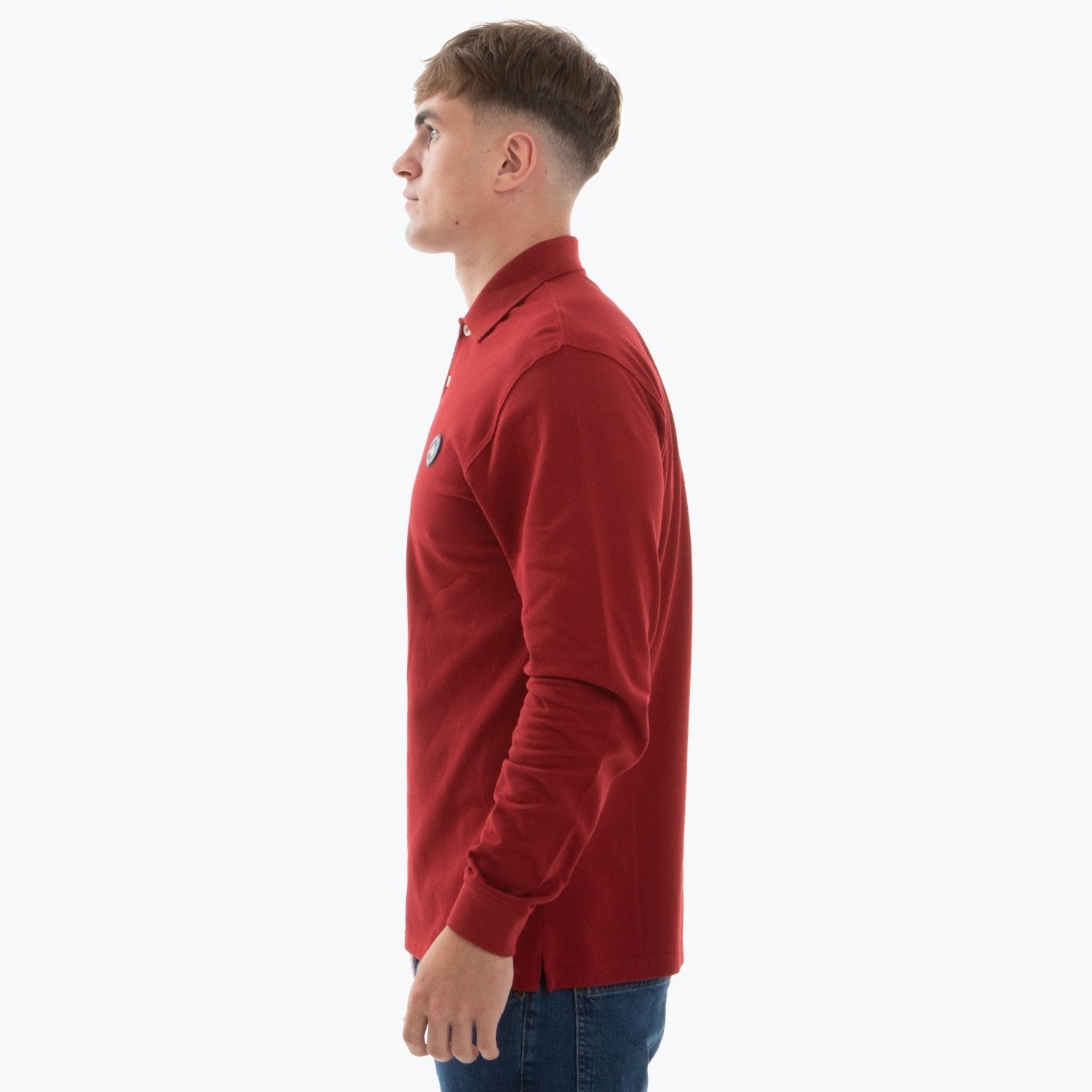 Lex LS Polo Dark Red - Peaceful Hooligan 
