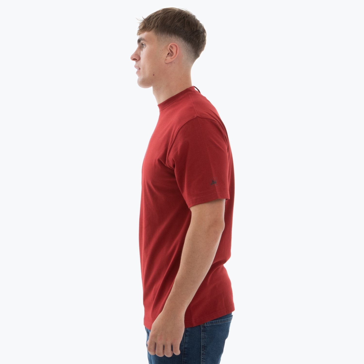 Lines T-Shirt Dark Red - Peaceful Hooligan 