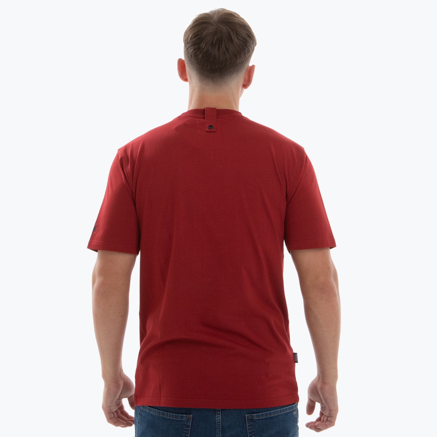 Lines T-Shirt Dark Red - Peaceful Hooligan 