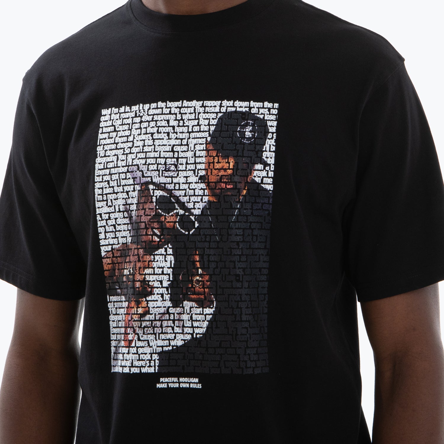 No 1 T-Shirt Black - Peaceful Hooligan 