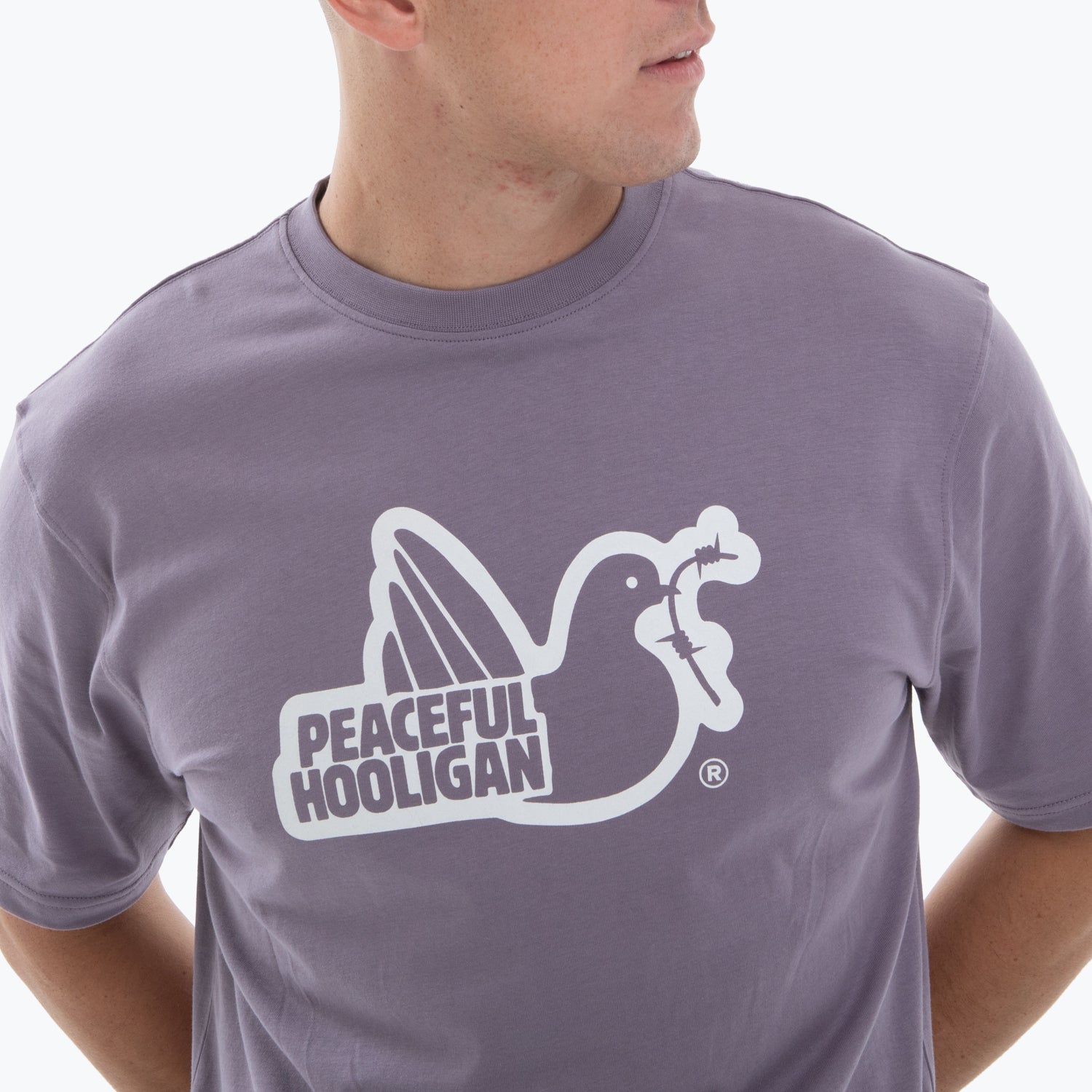 Outline T-Shirt Mauve - Peaceful Hooligan 