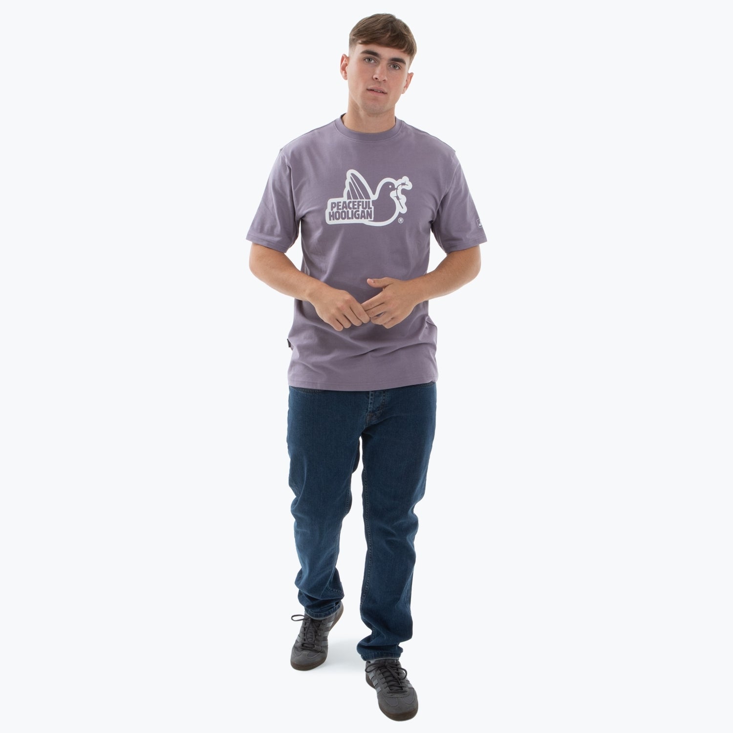 Outline T-Shirt Mauve - Peaceful Hooligan 