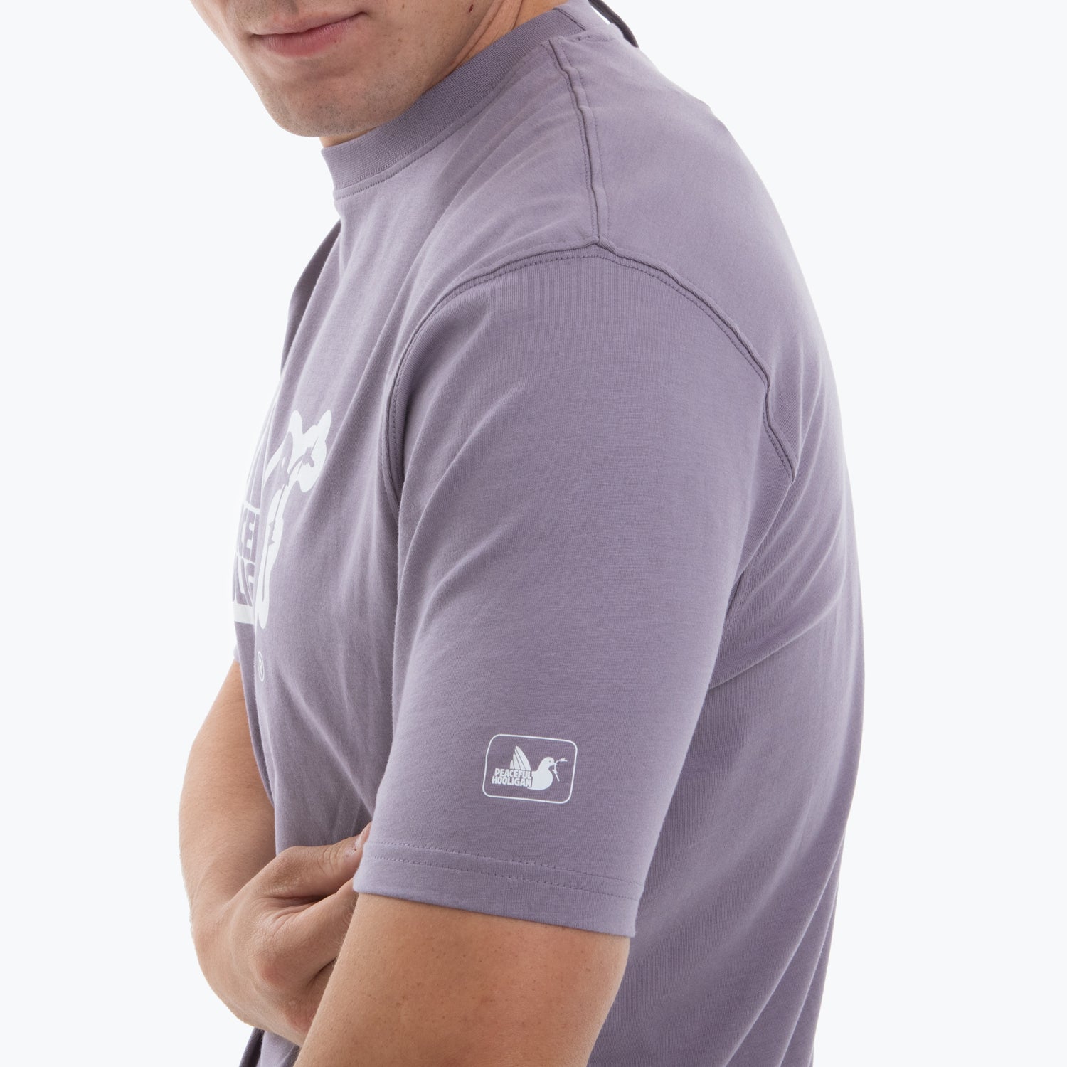 Outline T-Shirt Mauve - Peaceful Hooligan 