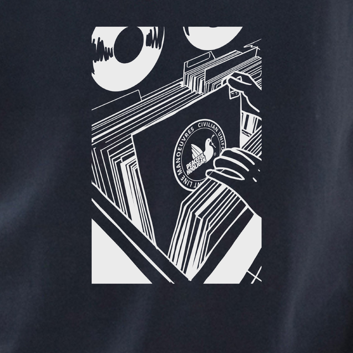 PHAW25_RecordStore_T-Shirt_Navy_2b