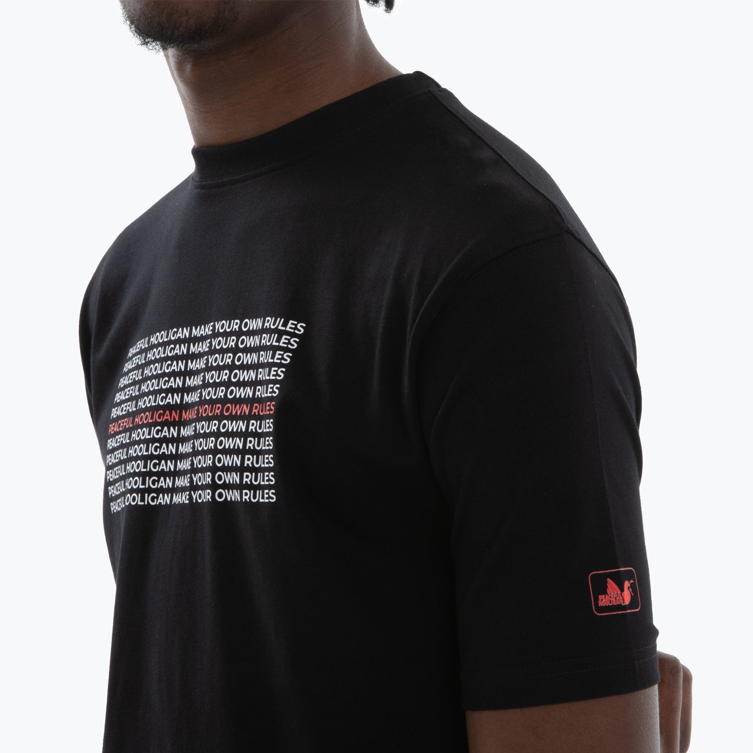 Rules T-Shirt Black - Peaceful Hooligan 