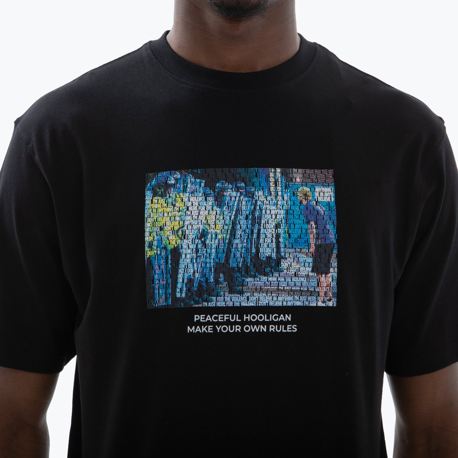 Stand Off T-Shirt Black - Peaceful Hooligan 