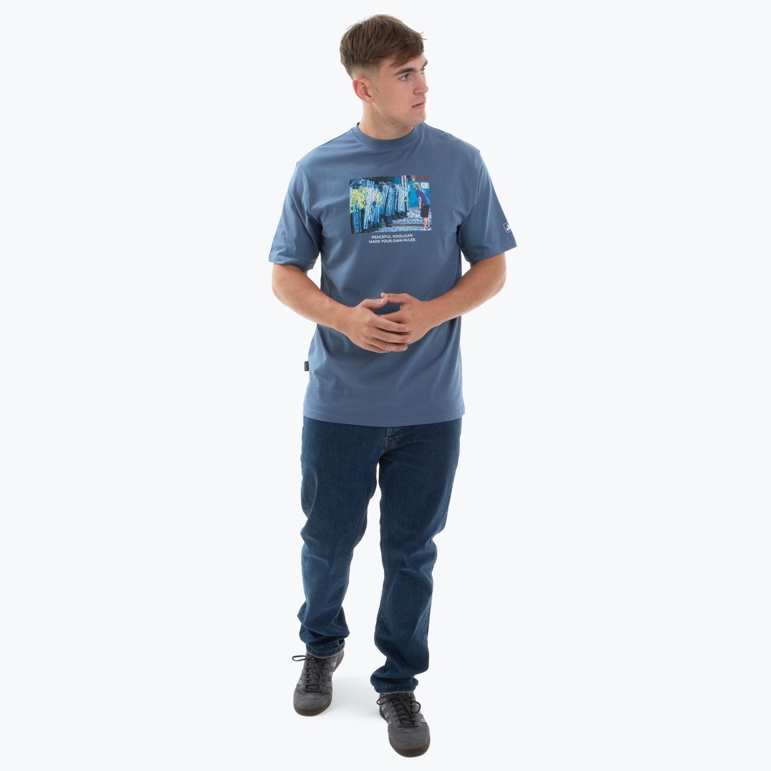 Stand Off T-Shirt Copen Blue - Peaceful Hooligan 