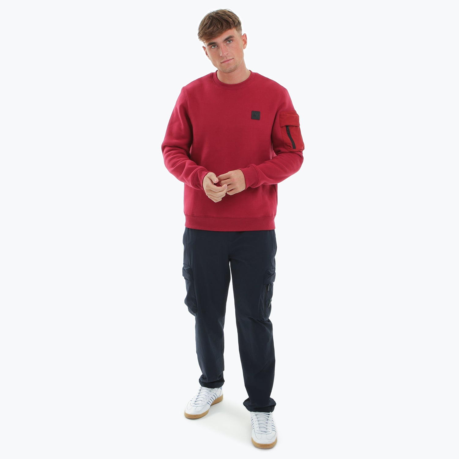 Crabtree Sweatshirt Dark Red - Peaceful Hooligan 