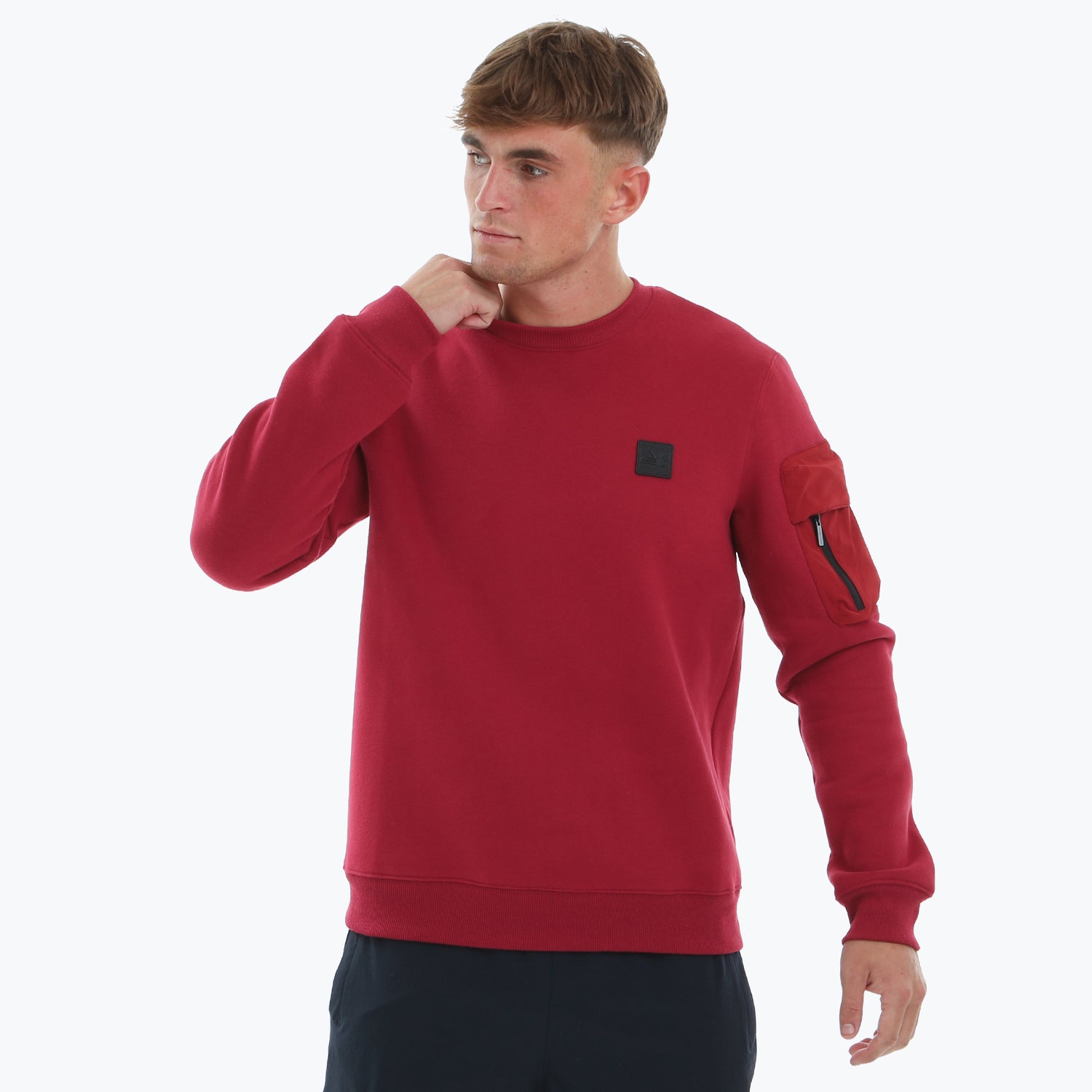 Crabtree Sweatshirt Dark Red - Peaceful Hooligan 