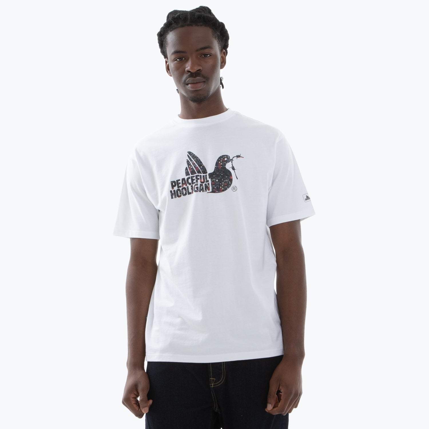 System Dove T-Shirt White - Peaceful Hooligan 