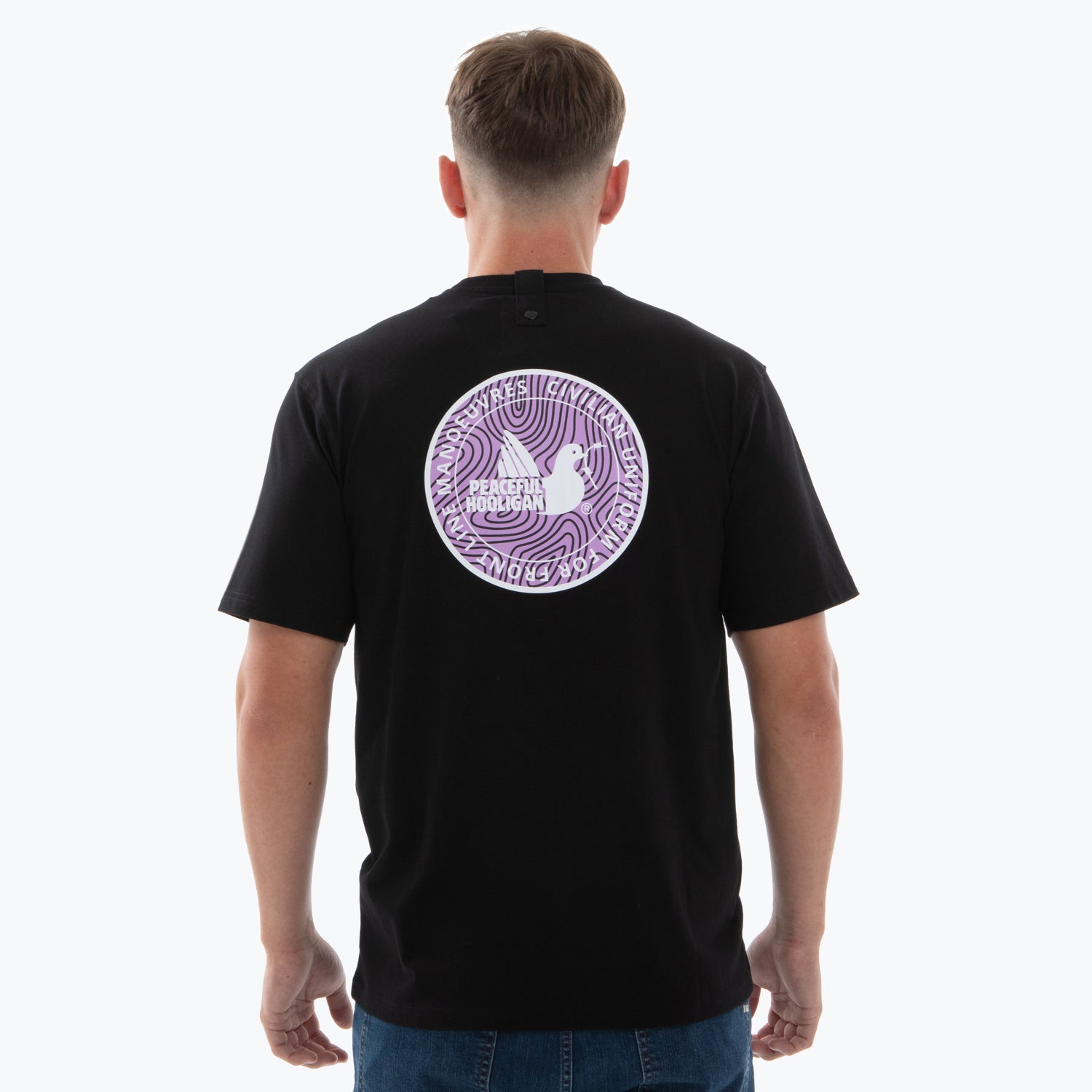 Trace T-Shirt Black - Peaceful Hooligan 