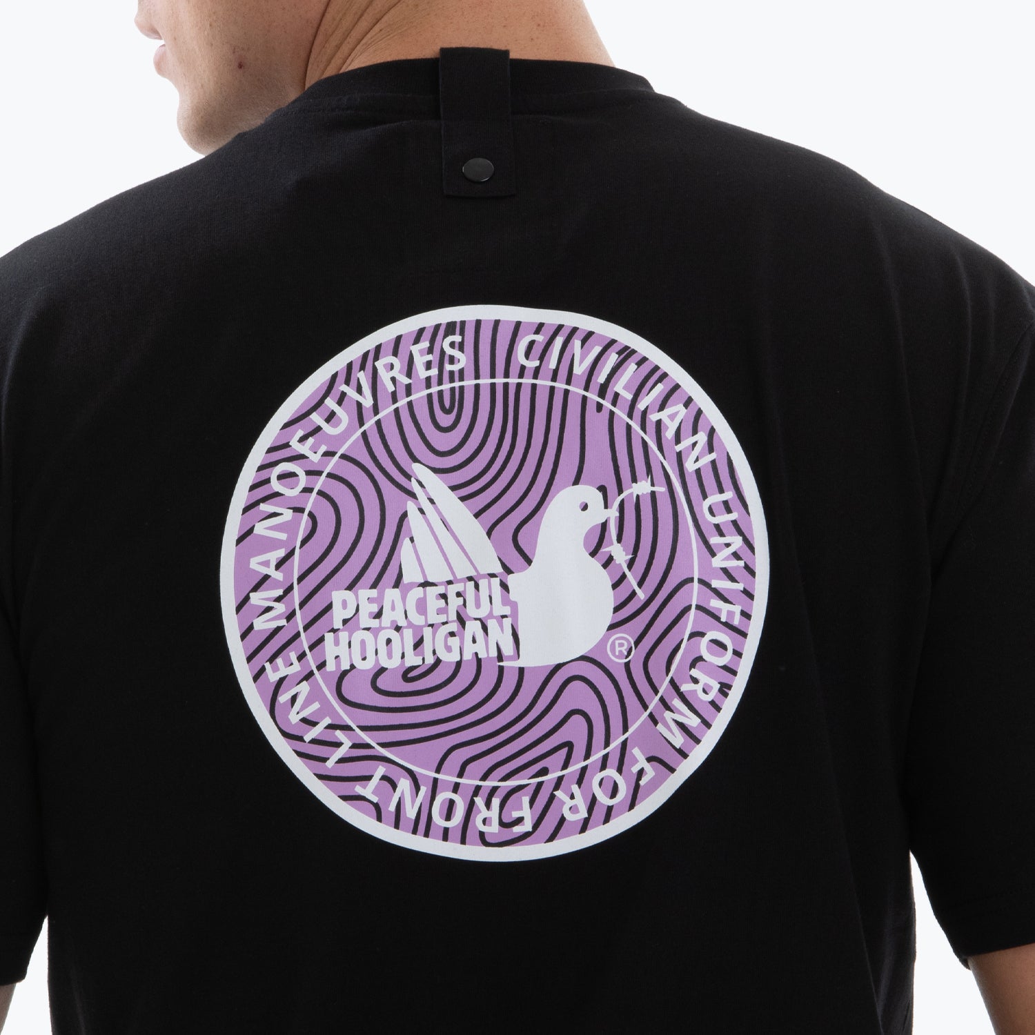 Trace T-Shirt Black - Peaceful Hooligan 