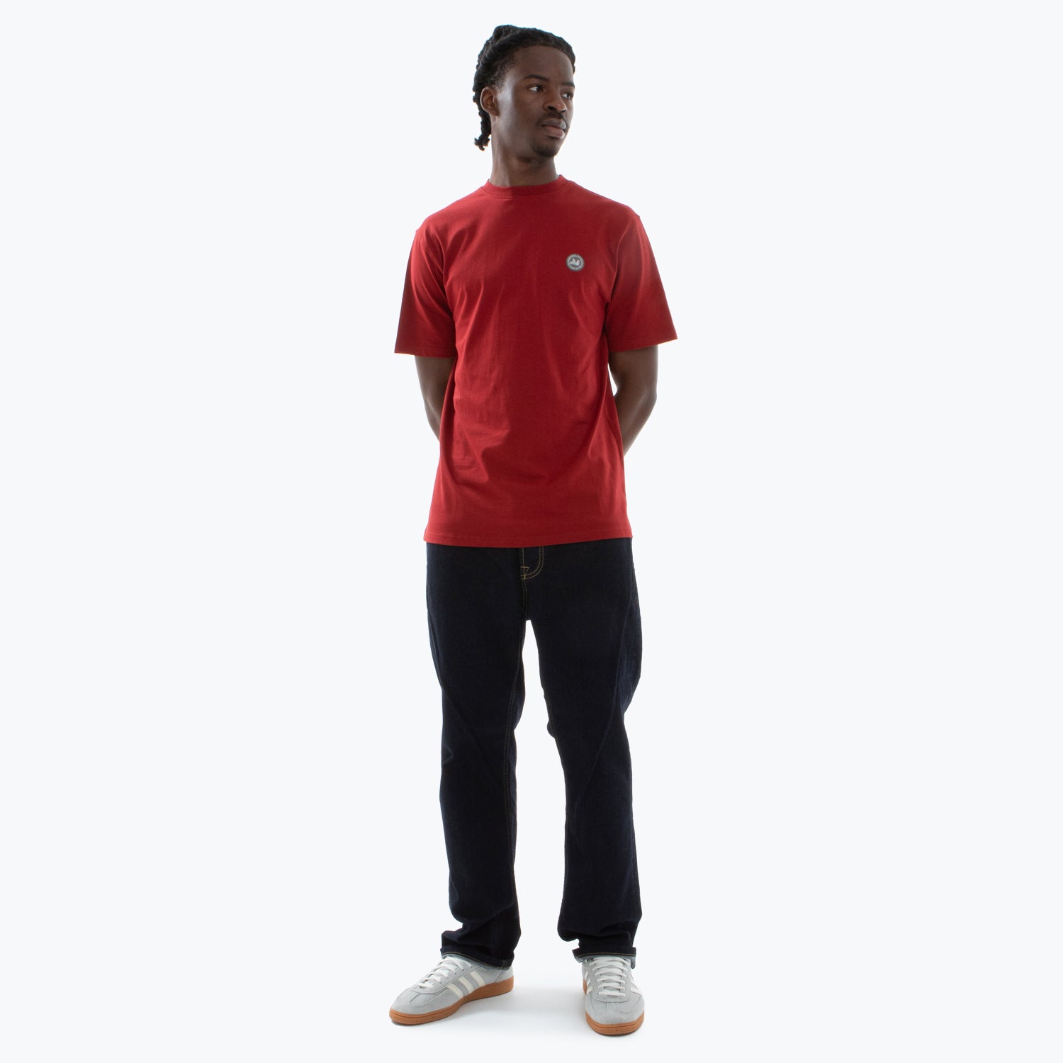 Trace T-Shirt Dark Red - Peaceful Hooligan 