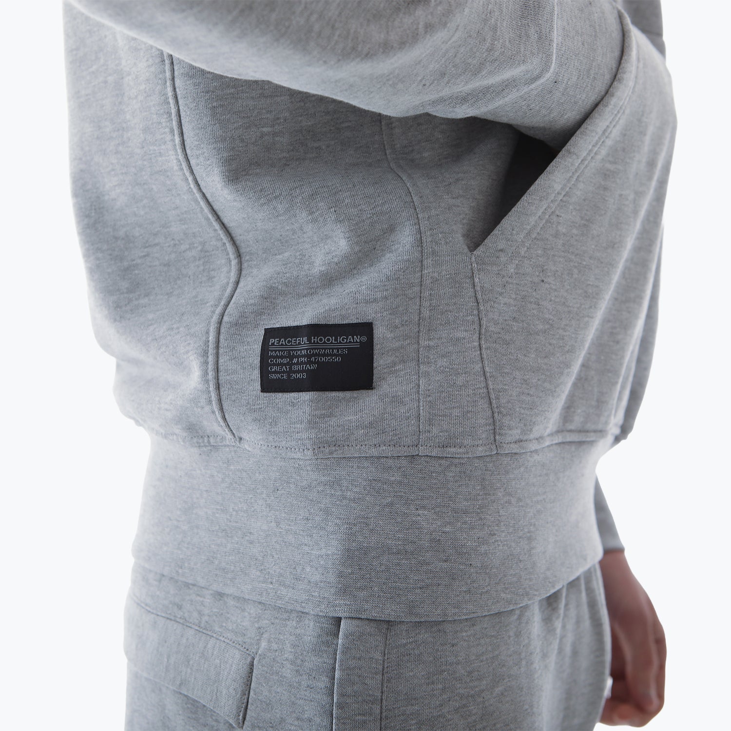 Athletic OTH Hoodie Marl Grey
