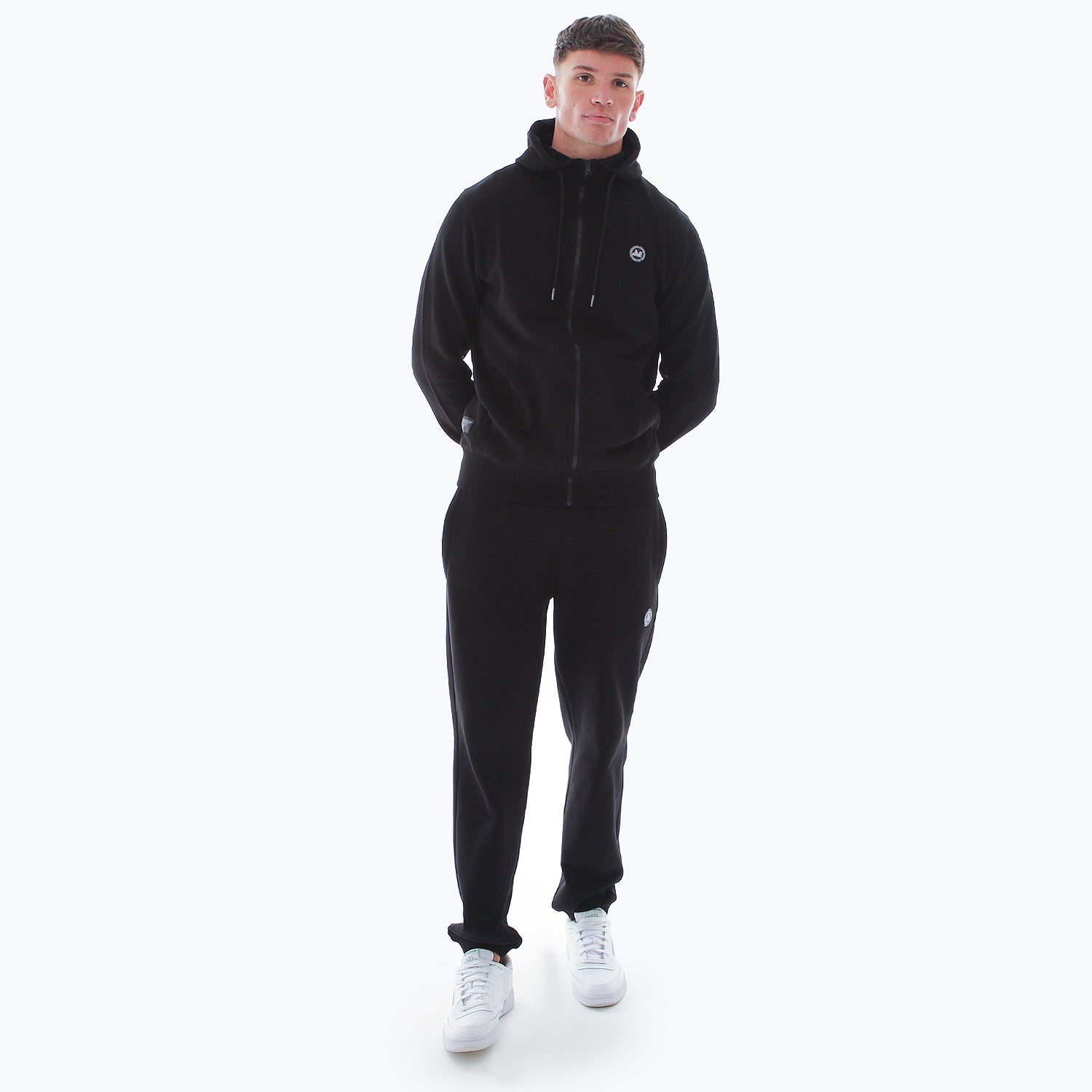 Athletic Zip Hoodie Black