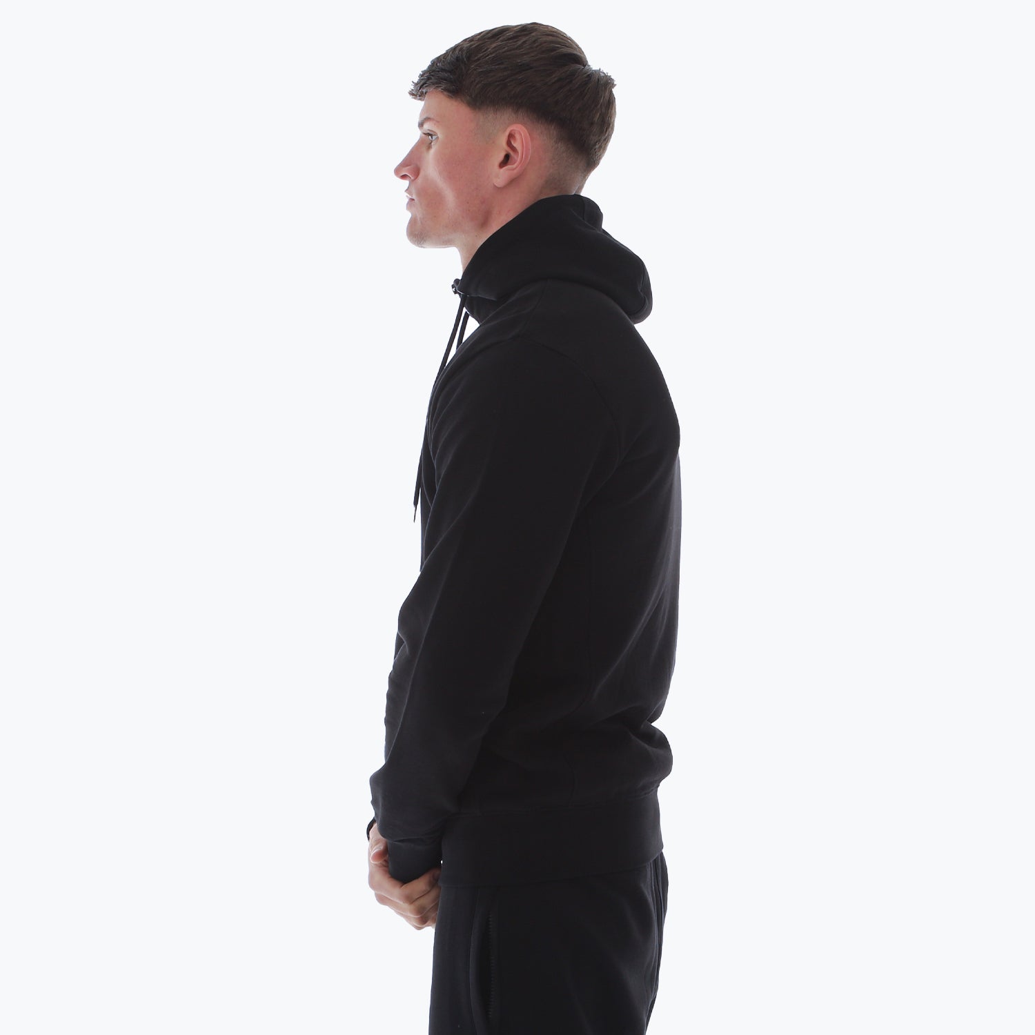 Athletic Zip Hoodie Black