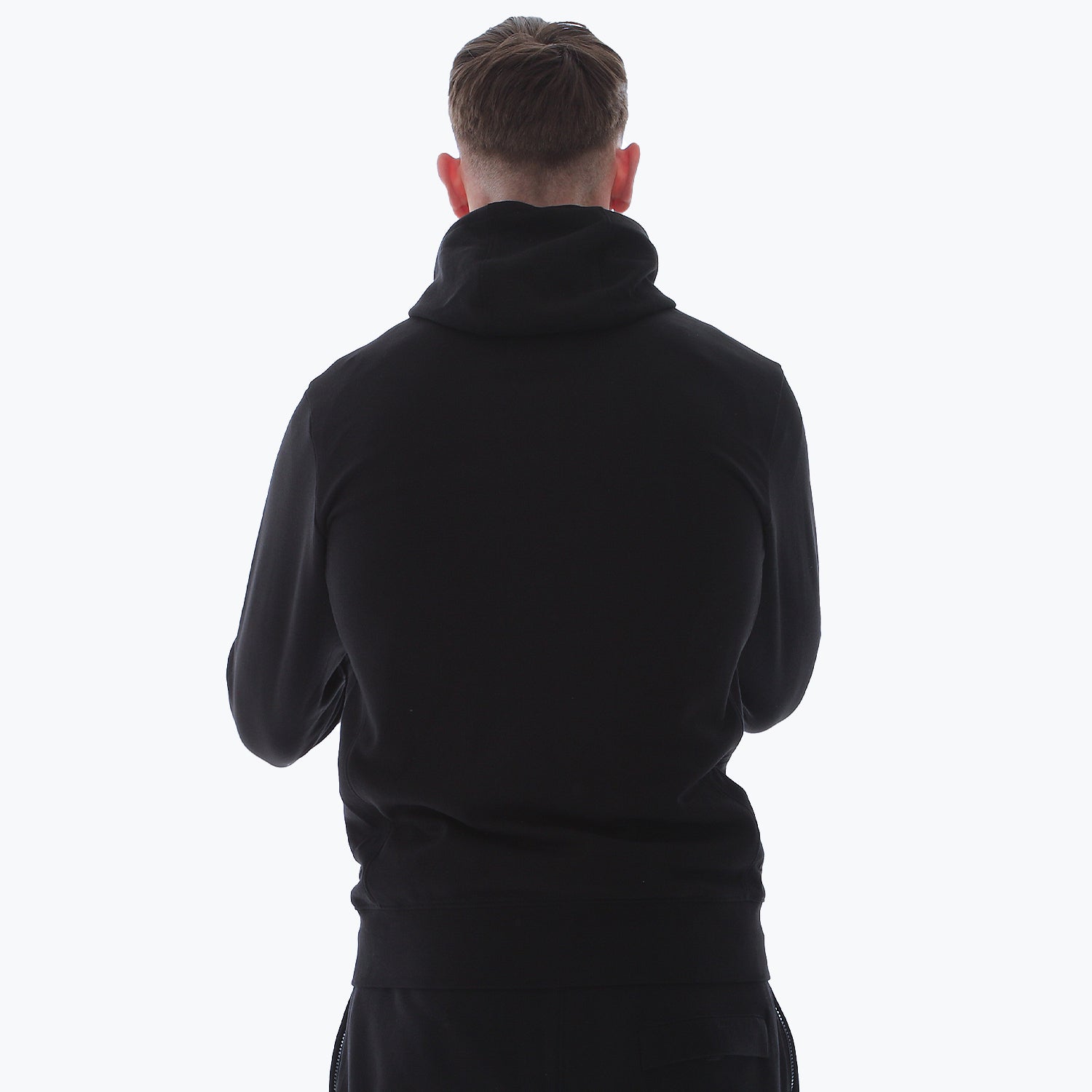Athletic Zip Hoodie Black