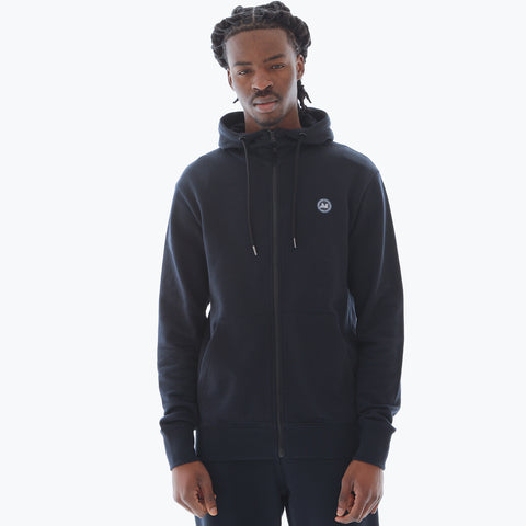 Athletic Zip Hoodie Navy