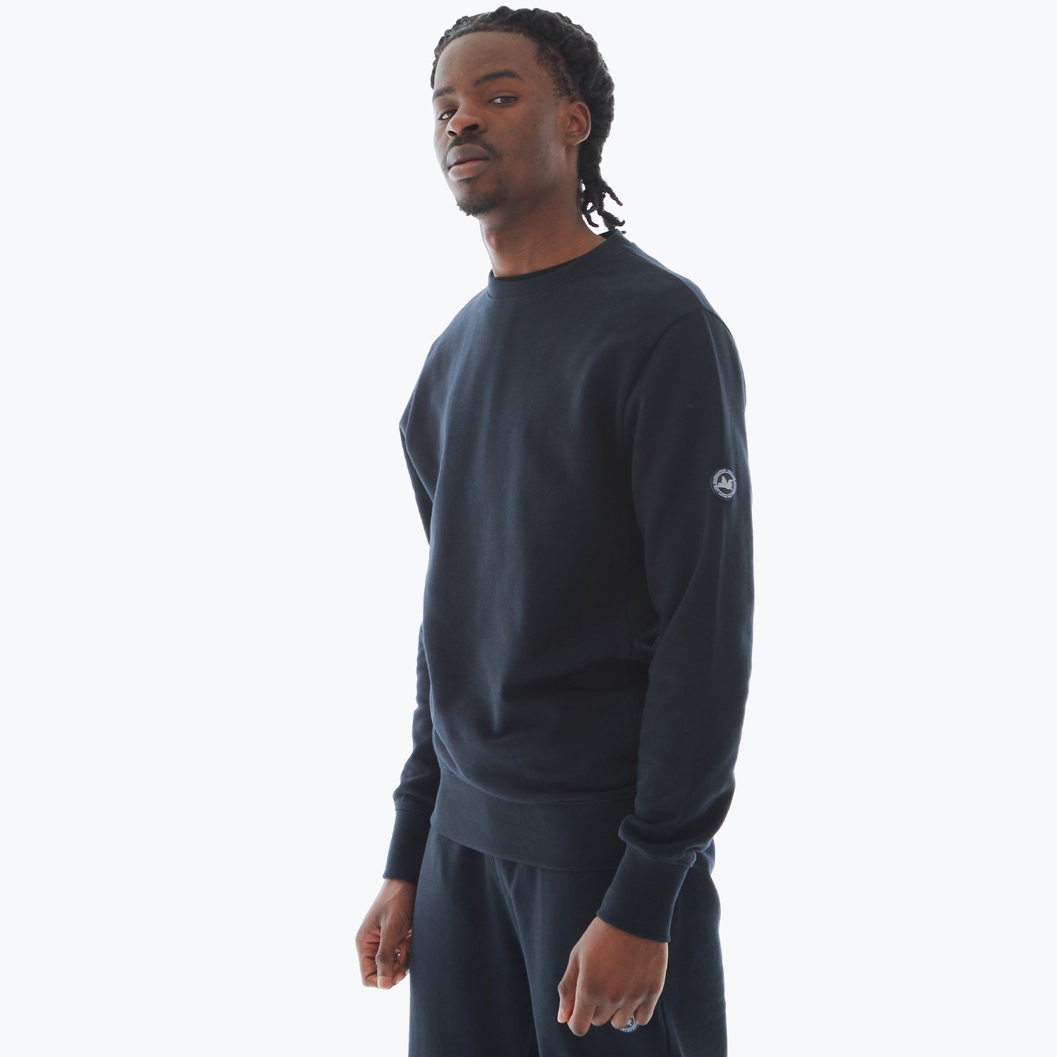 Athletic Crew Sweatshirt Navy