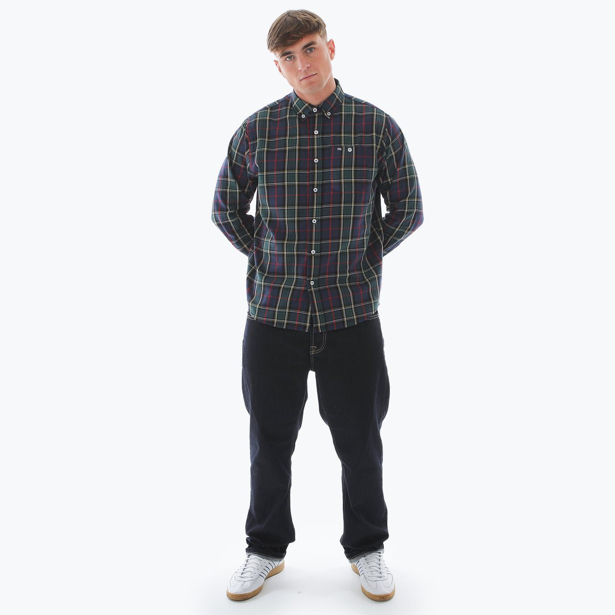 PHAW26_Hamilton_Shirt_NavyCheck_2pocket
