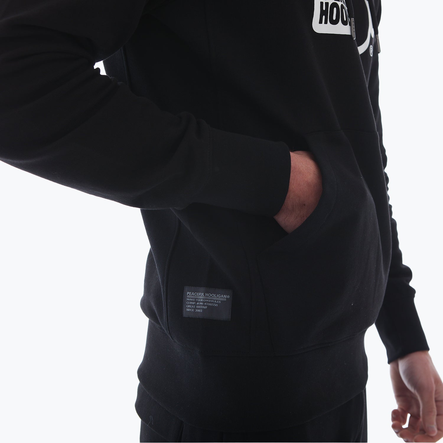 Outline Hoodie Black