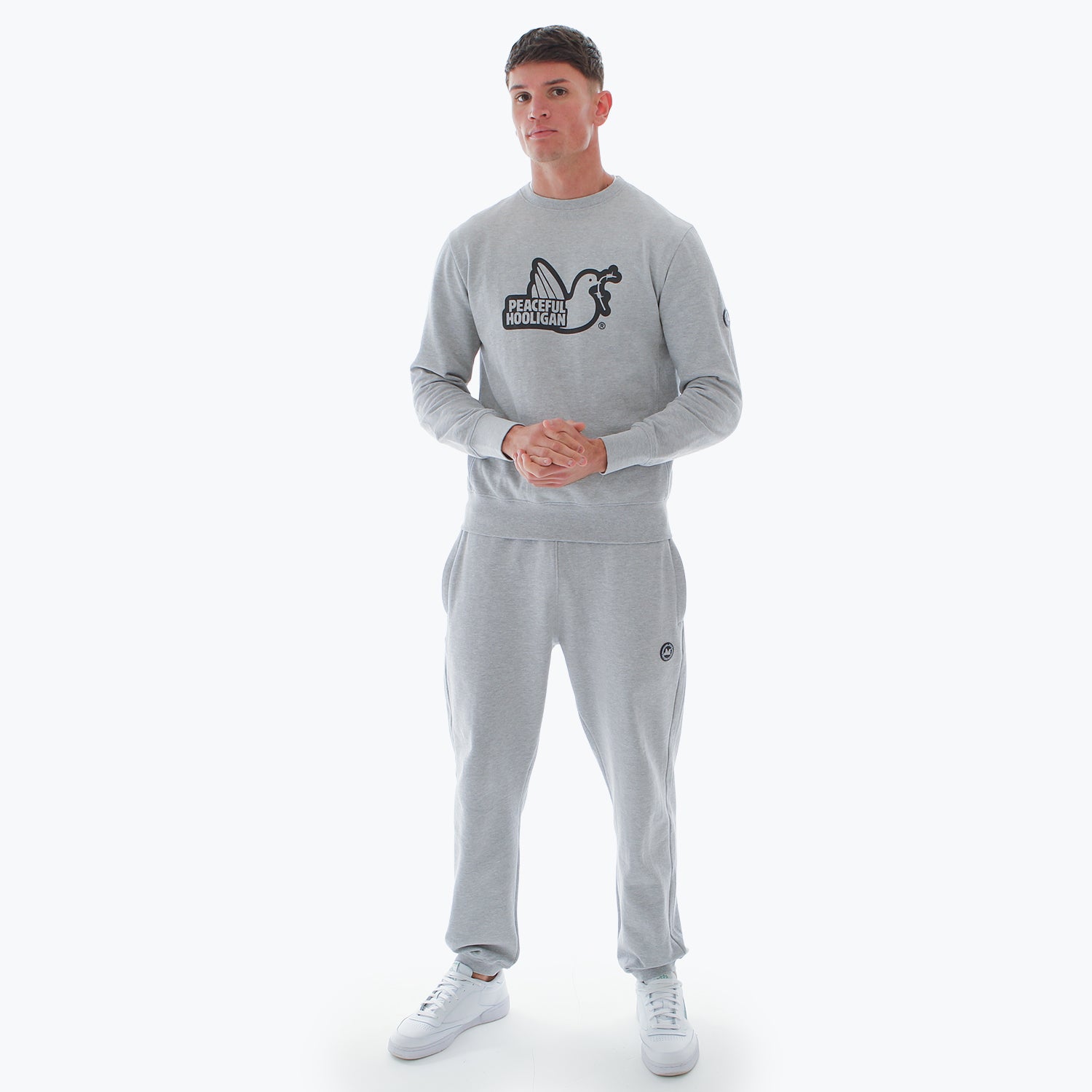Outline Sweatshirt Marl Grey