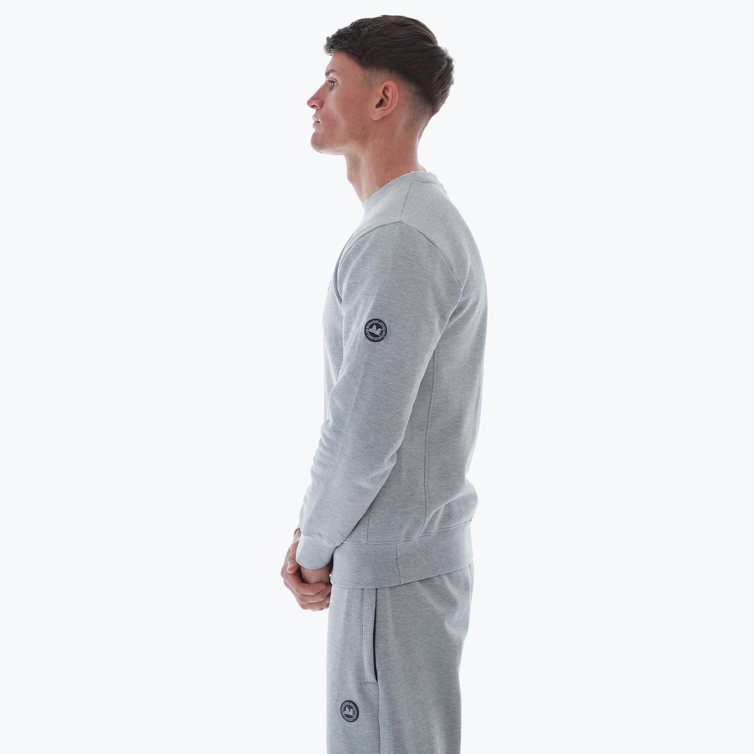 Outline Sweatshirt Marl Grey