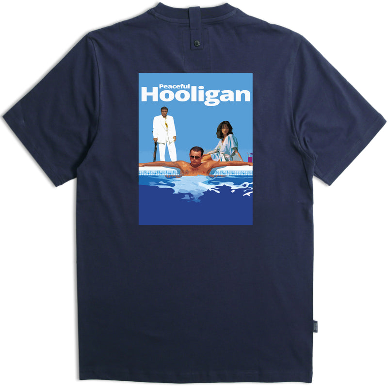 Business T-Shirt Navy - Peaceful Hooligan 