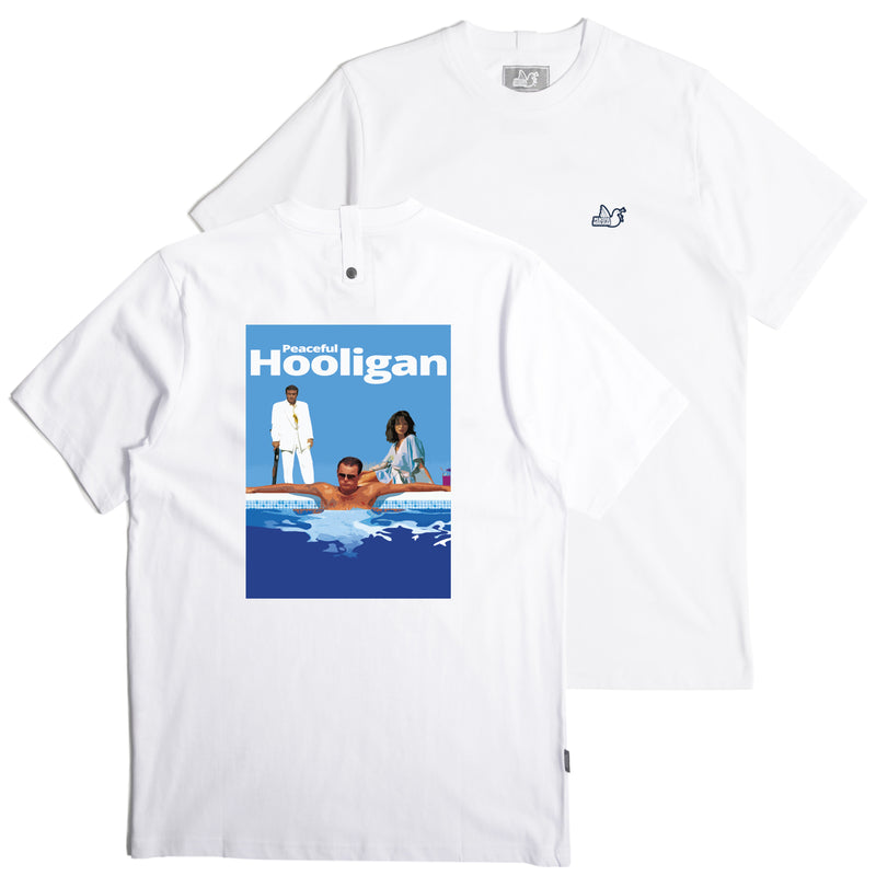 Business T-Shirt White - Peaceful Hooligan 