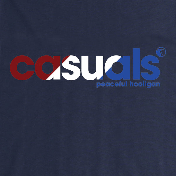 Casuals T-Shirt Navy - Peaceful Hooligan 