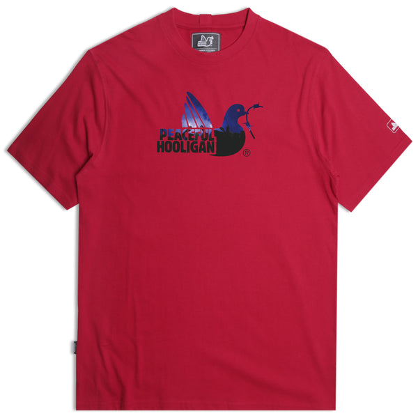 Crowd T-Shirt Persian Red - Peaceful Hooligan 