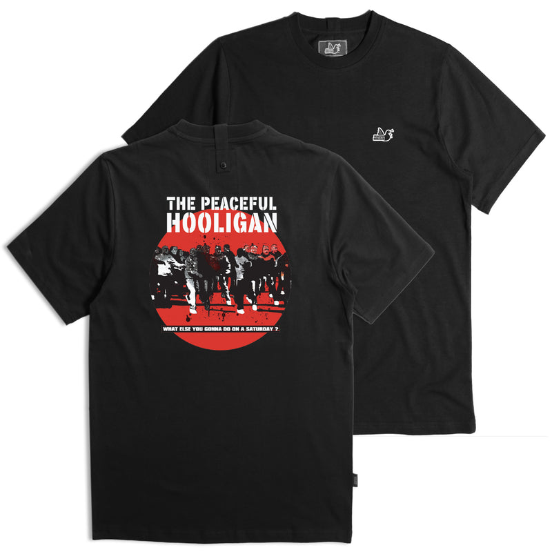 Footy Factory T-Shirt Black - Peaceful Hooligan 