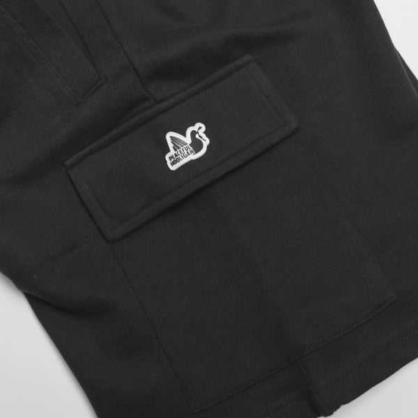 Cargo Sweat Shorts Black - Peaceful Hooligan 