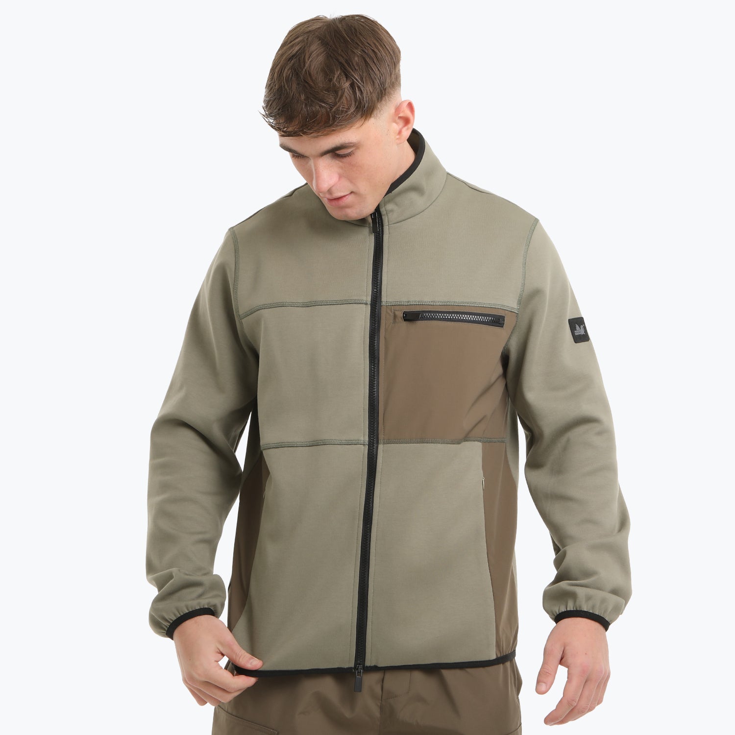 Block Sweatshirt Mushroom