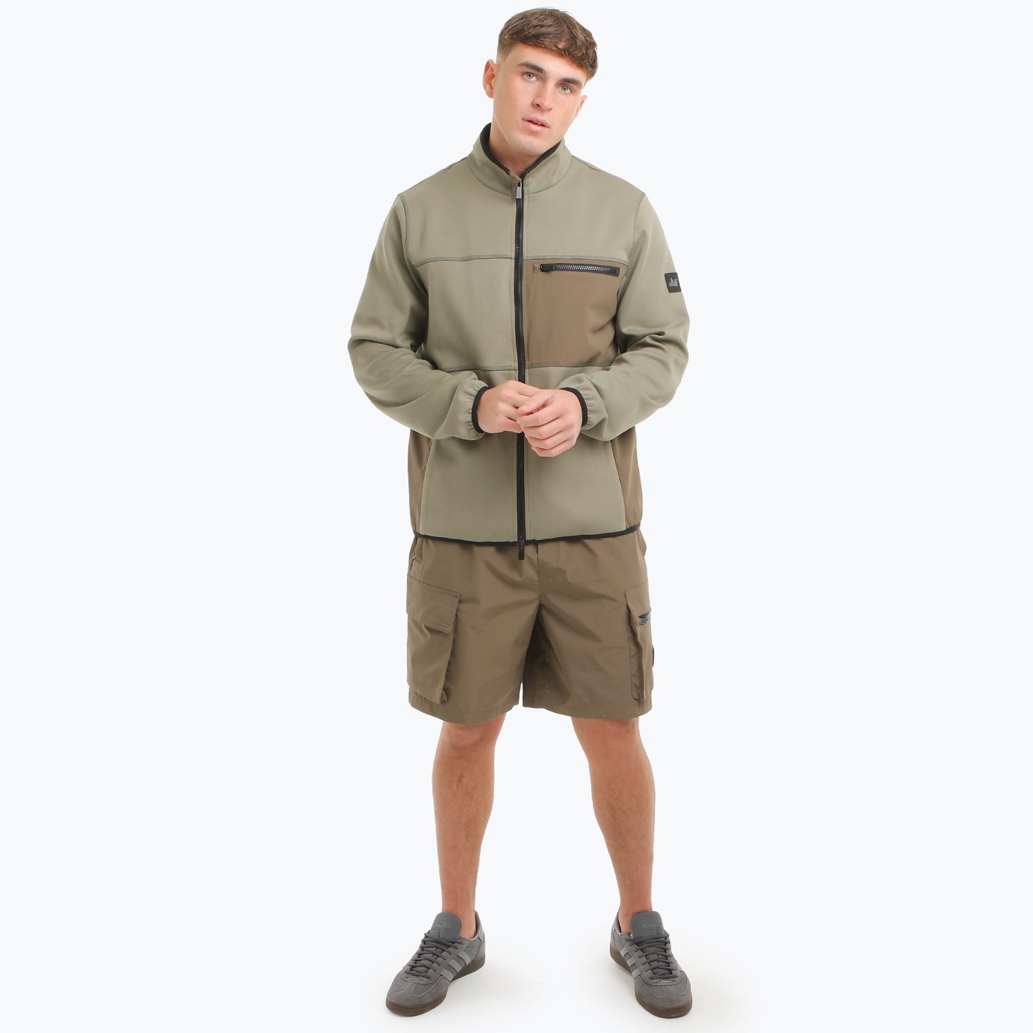 Block Sweatshirt Mushroom