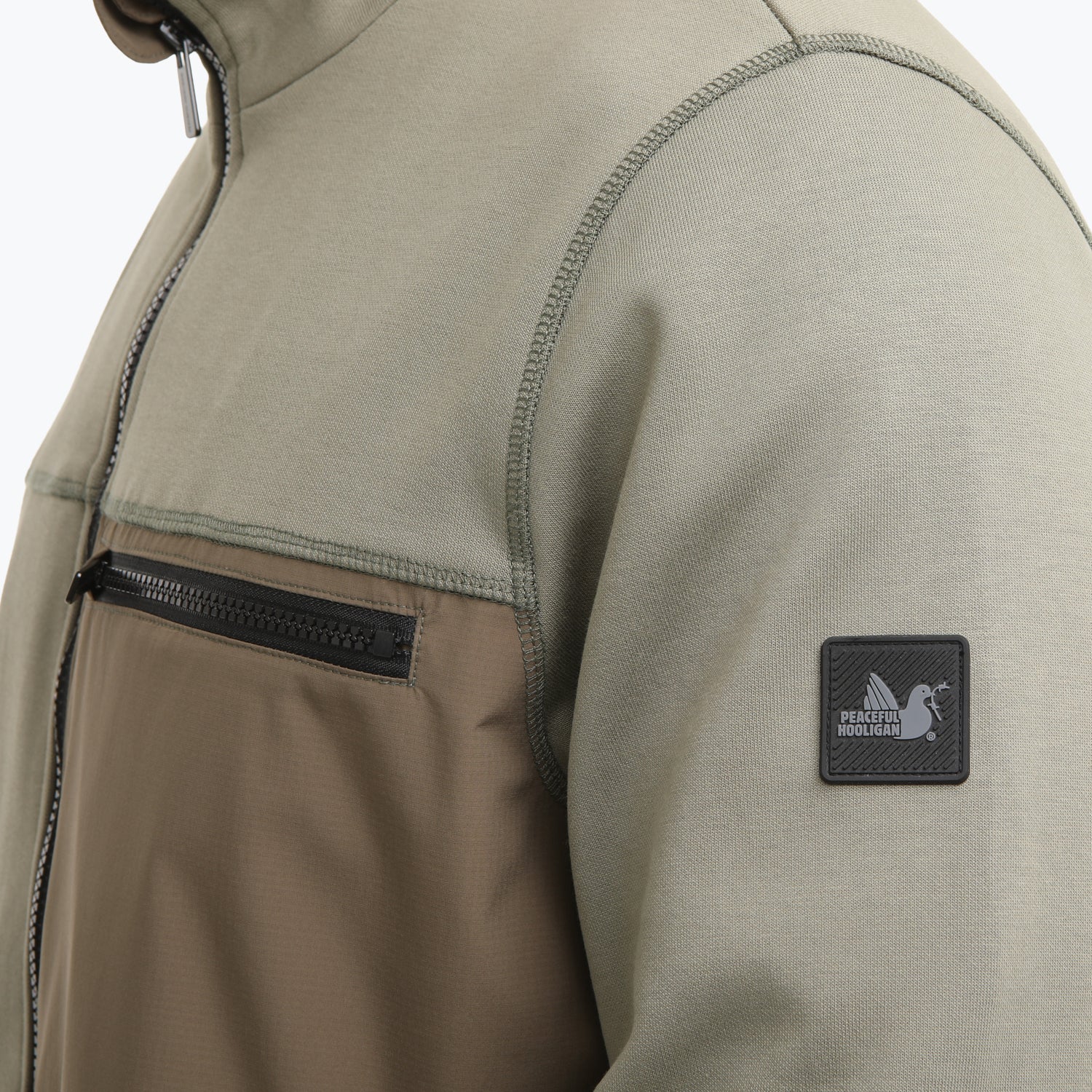 Block Sweatshirt Mushroom