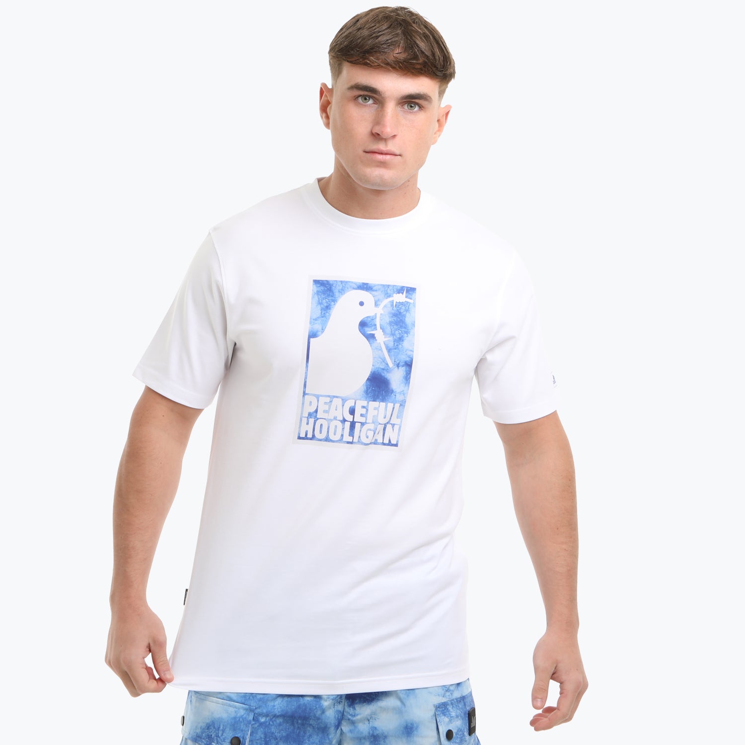 Framed Camo T-Shirt White/Arctic